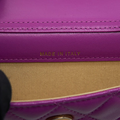 Chanel Pearl Crush mini Belt Bag Lambskin Purple