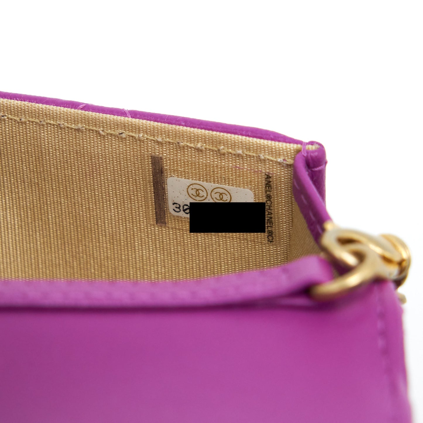 Chanel Pearl Crush mini Belt Bag Lambskin Purple