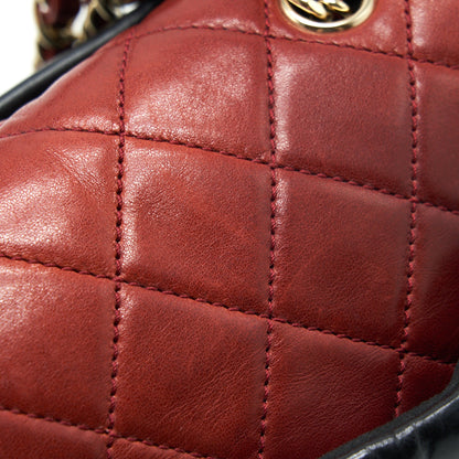 Chanel Calfskin Tote bag with Chain black and Red