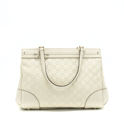 Gucci Interlock Pattern Tote Bag Light Grey