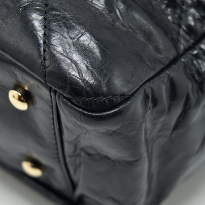 Chanel Calfskin Tote bag with Chain black and Red