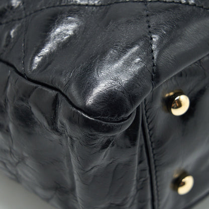 Chanel Calfskin Tote bag with Chain black and Red
