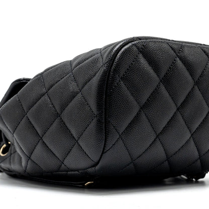 Chanel 23s mini Backpack Caviar Black L (Microchip)