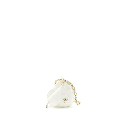 Chanel 22s Heart Belt Bag Lambskin White L