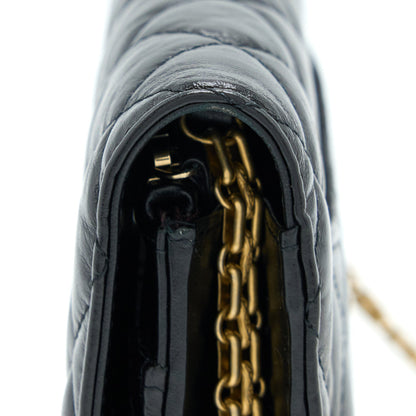 Chanel 2.55 Reissue Wallet On Chain Aged Calfskin Black (Microchip)