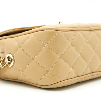 Chanel Camera Bag Lambskin Beige L