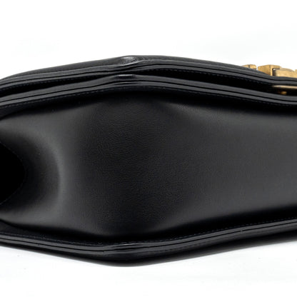 Chanel medium boy bag smooth calfskin black