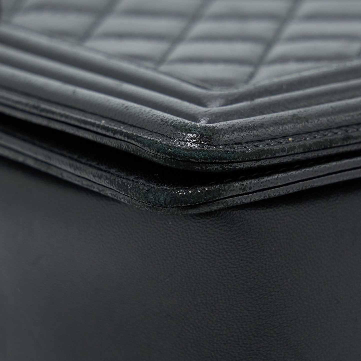 Chanel Medium Boy Bag Lambskin Black Ruthenium