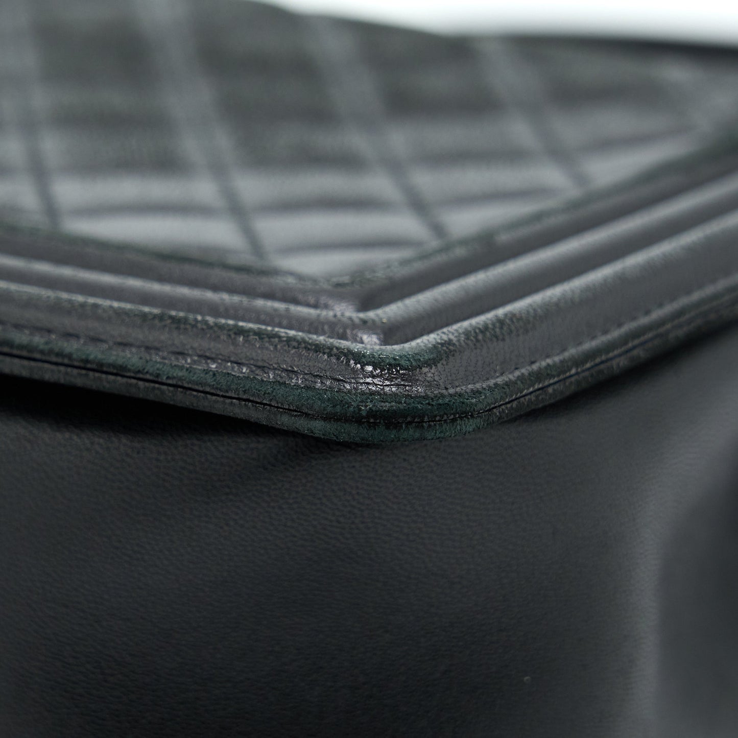 Chanel Medium Boy Bag Lambskin Black Ruthenium