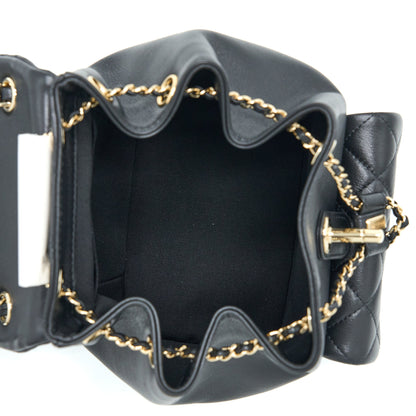 Chanel 23C Duma Mini Backpack Calfskin Black L (Microchip)