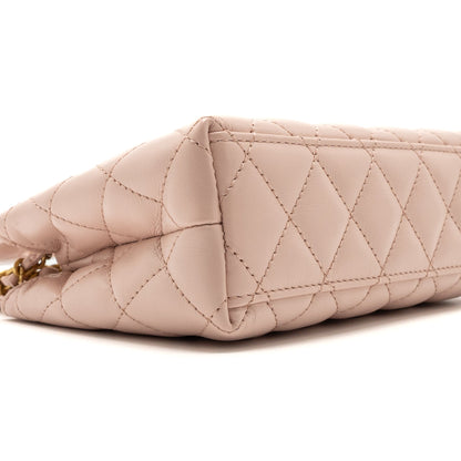 Chanel 23k Mini Shopping Bag Calfskin Light Pink  Brushed (Microchip)
