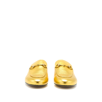 Gucci Size 38 Princetown Slipper Gold With