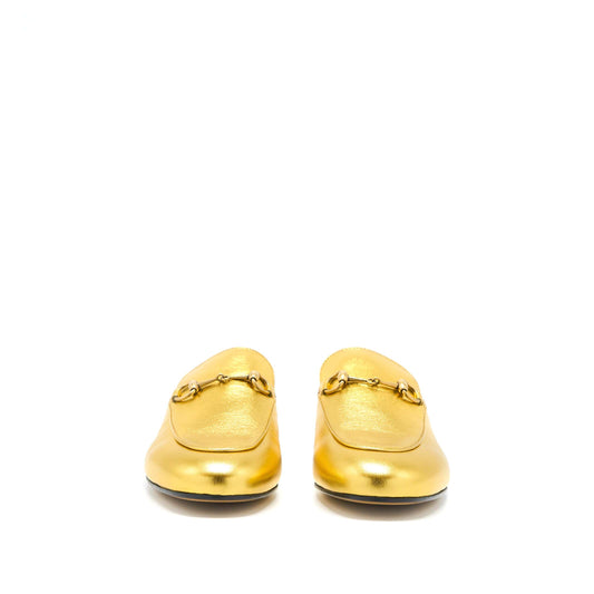 Gucci Size 38 Princetown Slipper Gold With