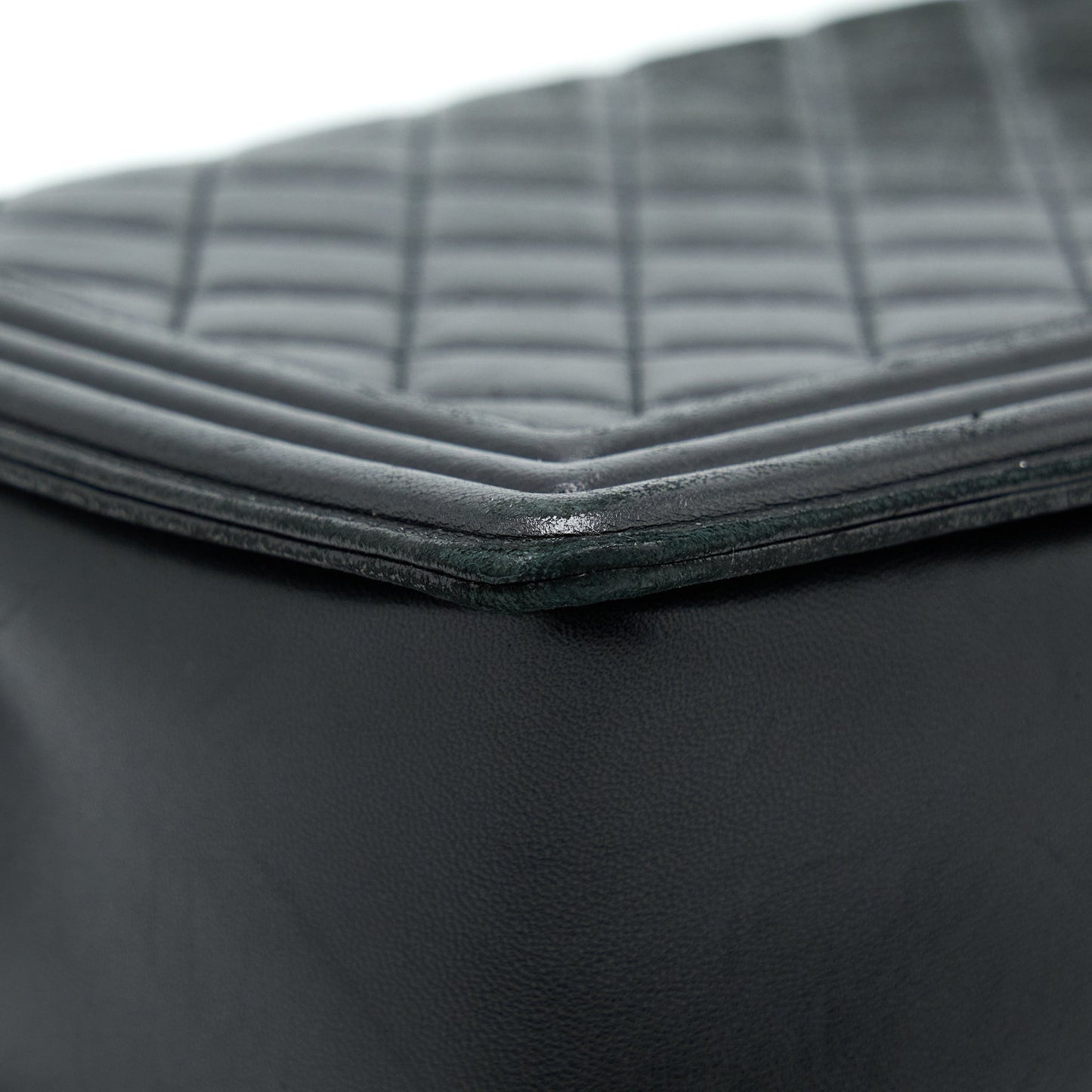 Chanel Medium Boy Bag Lambskin Black Ruthenium