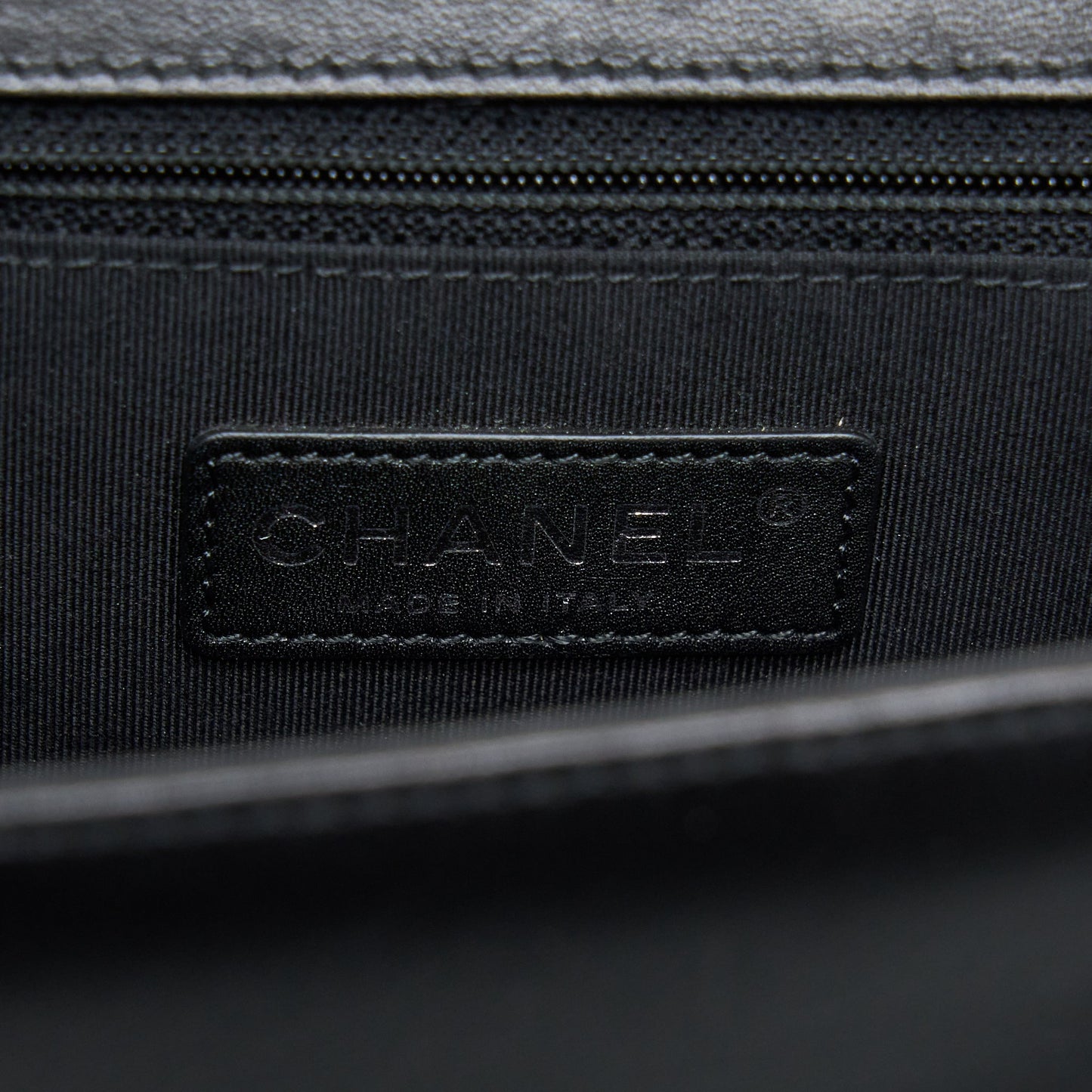 Chanel Medium Boy Bag Lambskin Black Ruthenium