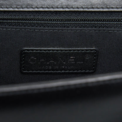 Chanel Medium Boy Bag Lambskin Black Ruthenium