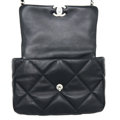 Chanel Medium 19 Bag Goatskin Black Multicolour Hardware (Microchip)