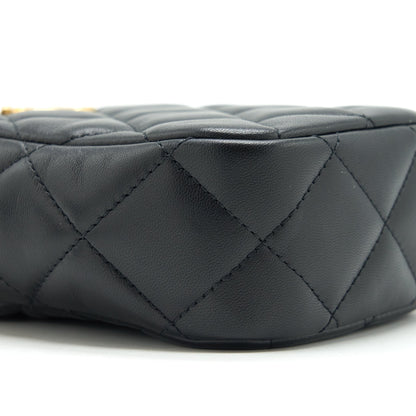 Chanel 22C My Perfect Mini Camera Case Lambskin Black