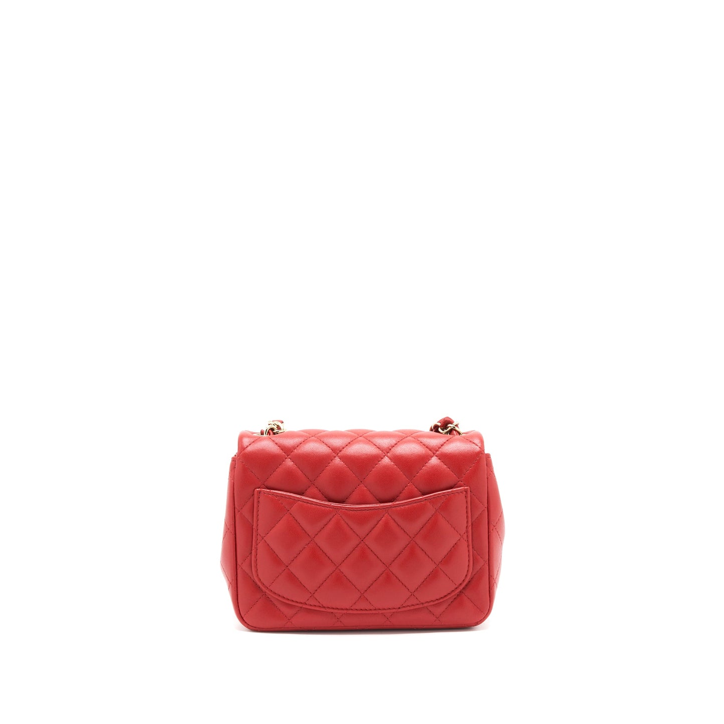Chanel Mini Square Flap Bag Red L