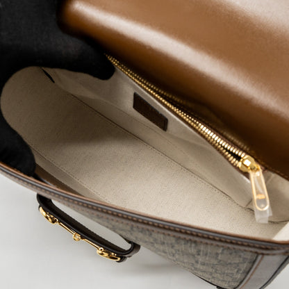 Gucci Horsebit 1955 Shoulder Bag GG Supreme Canvas Beige/Ebony