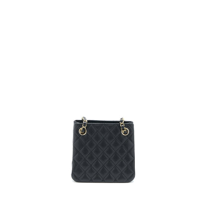 Chanel Mini Bucket Tote Bag Caviar Black L (Microchip)