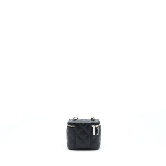 Chanel Mini Vanity With Giant Chain Caviar Black