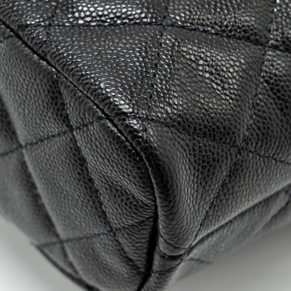 Chanel 25c Quilted Hobo Bag Caviar Black  (microchip)