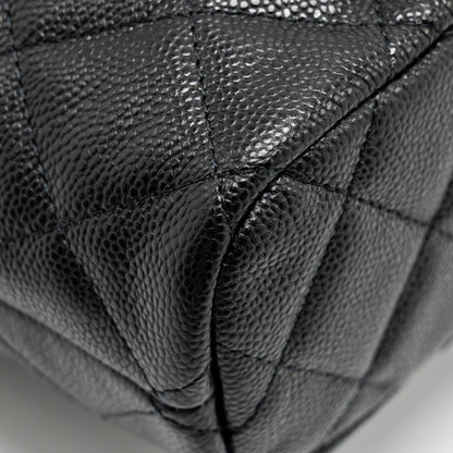 Chanel 25c Quilted Hobo Bag Caviar Black  (microchip)