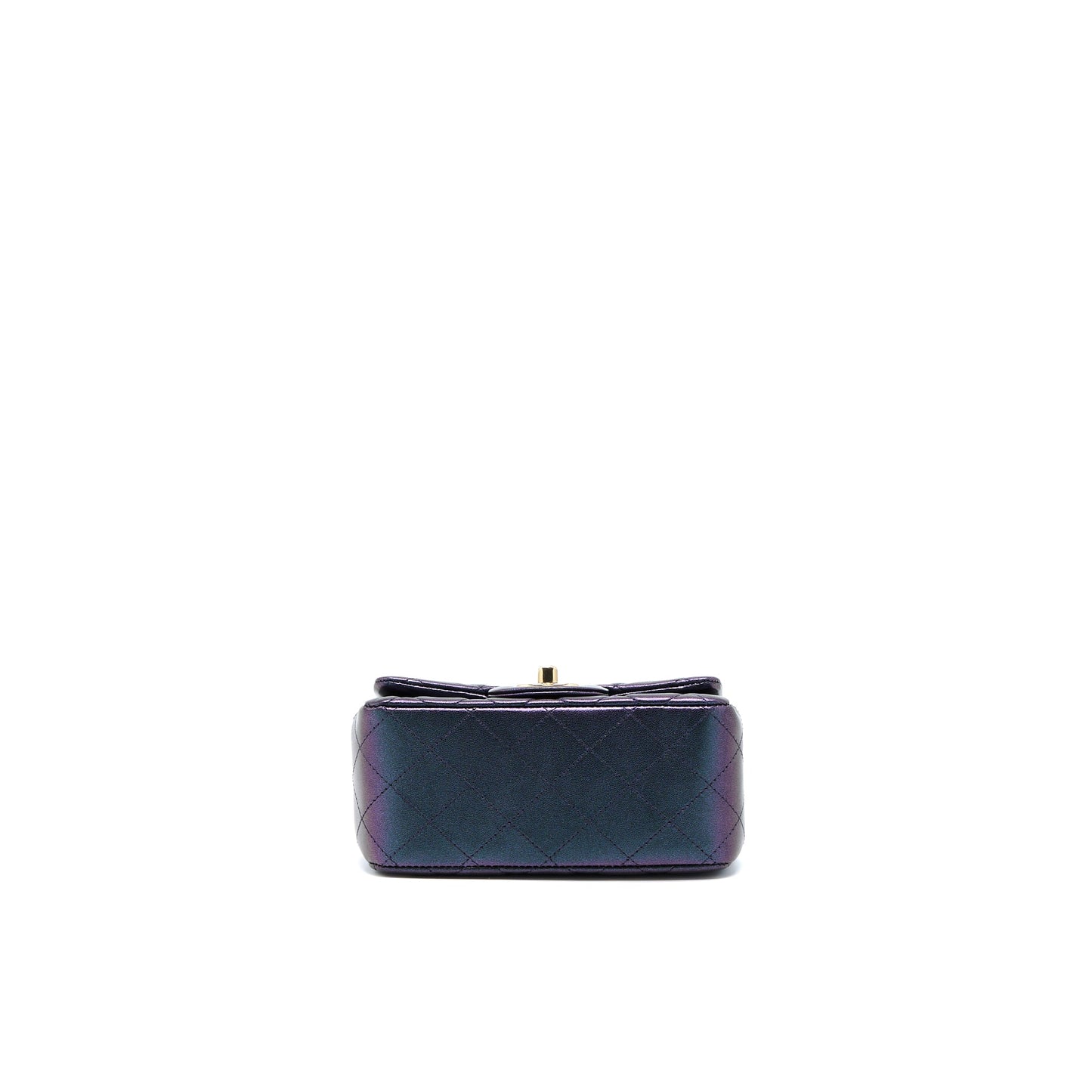 Chanel 22B Mini Square Pearly Lambskin Black L (Microchip)