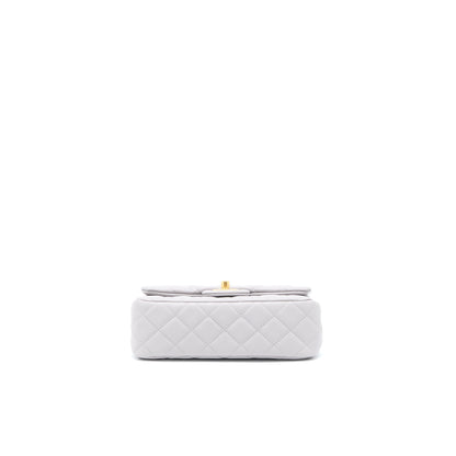 Chanel Pearl Crush Mini Rectangular Lambskin Grey Brushed (Microchip)