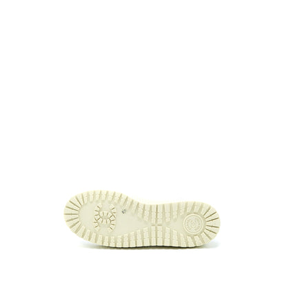 Chanel Size 36.5 High top Sneaker Suede/Fabric White/Light Grey