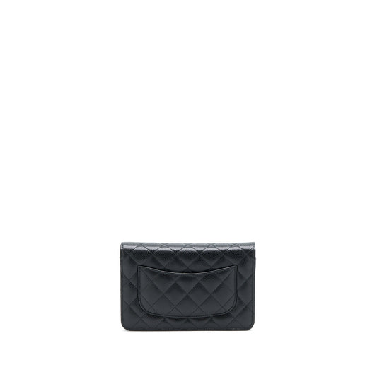Chanel Classic Wallet On Chain Caviar Black  (Microchip)