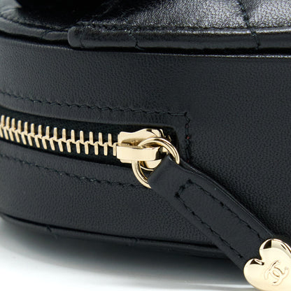 Chanel 22S Small Heart Bag Lambskin Black L