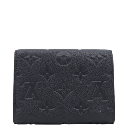 LOUIS VUITTON Victorine Monogram Empreinte Wallet Navy Blue
