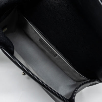 Chanel medium boy bag calfskin black multicolour hardware