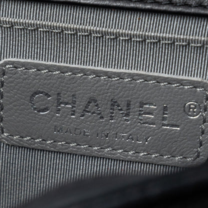 Chanel medium boy bag calfskin black multicolour hardware