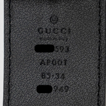 Gucci Size 85 4cm Wide GG Marmont Leather Belt