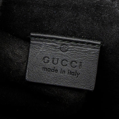 Gucci Dionysus Shoulder Bag GG Supreme Canvas Black/Brown Ruthenium Silver Hardware