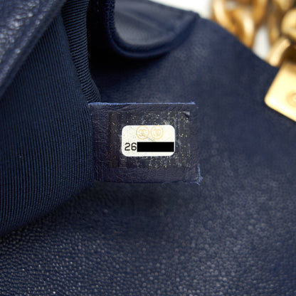 Chanel Boy Chanel Old Medium Caviar Navy with