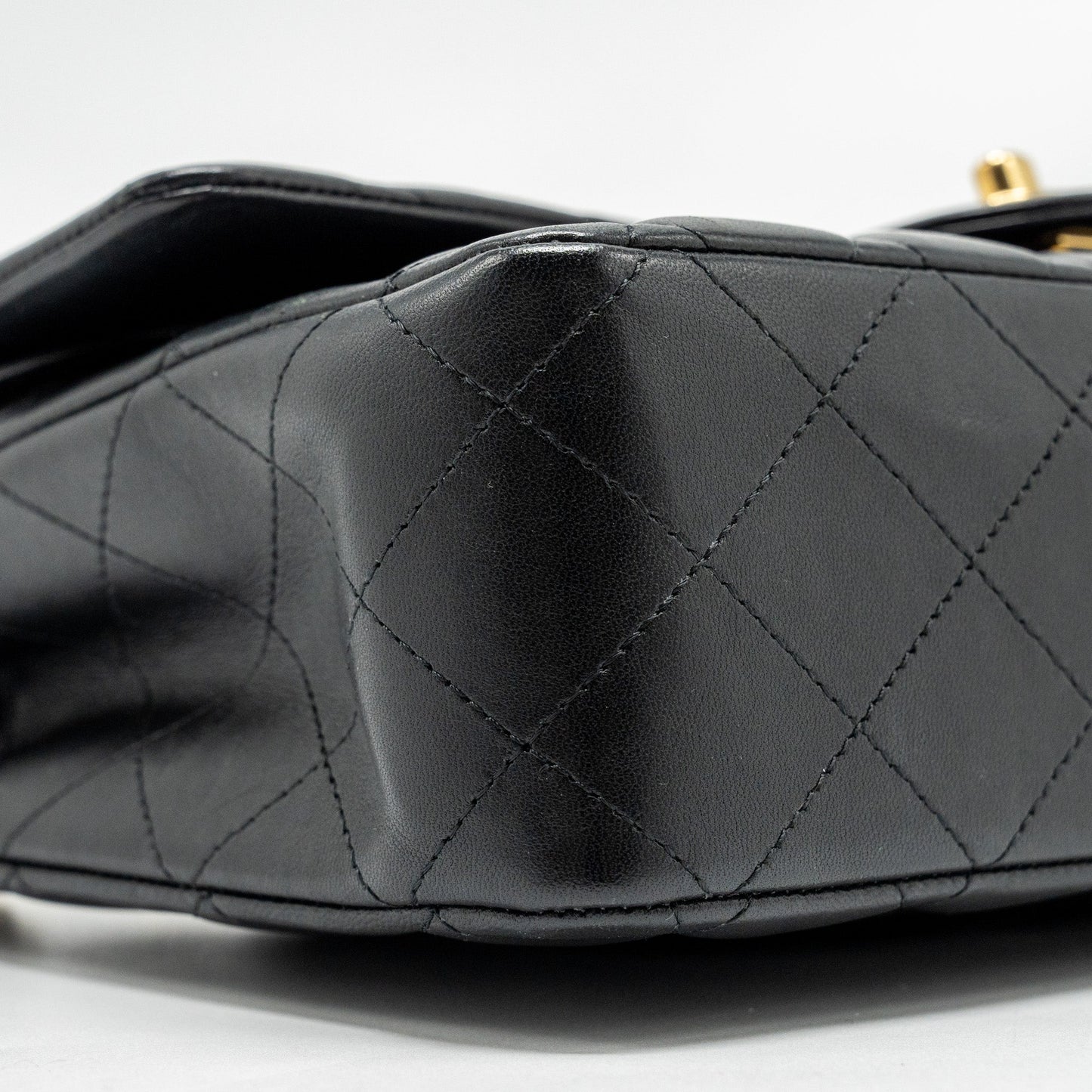 Chanel  Medium Classic Double  Flap Bag Lambskin Black