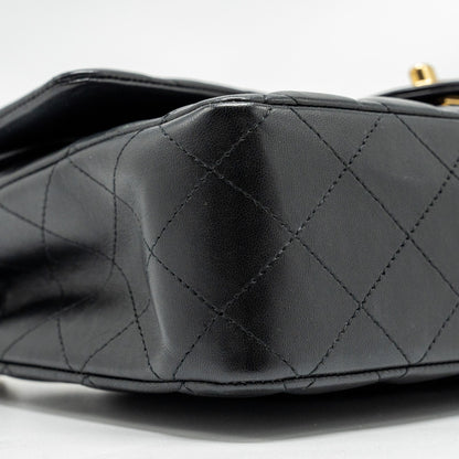 Chanel  Medium Classic Double  Flap Bag Lambskin Black