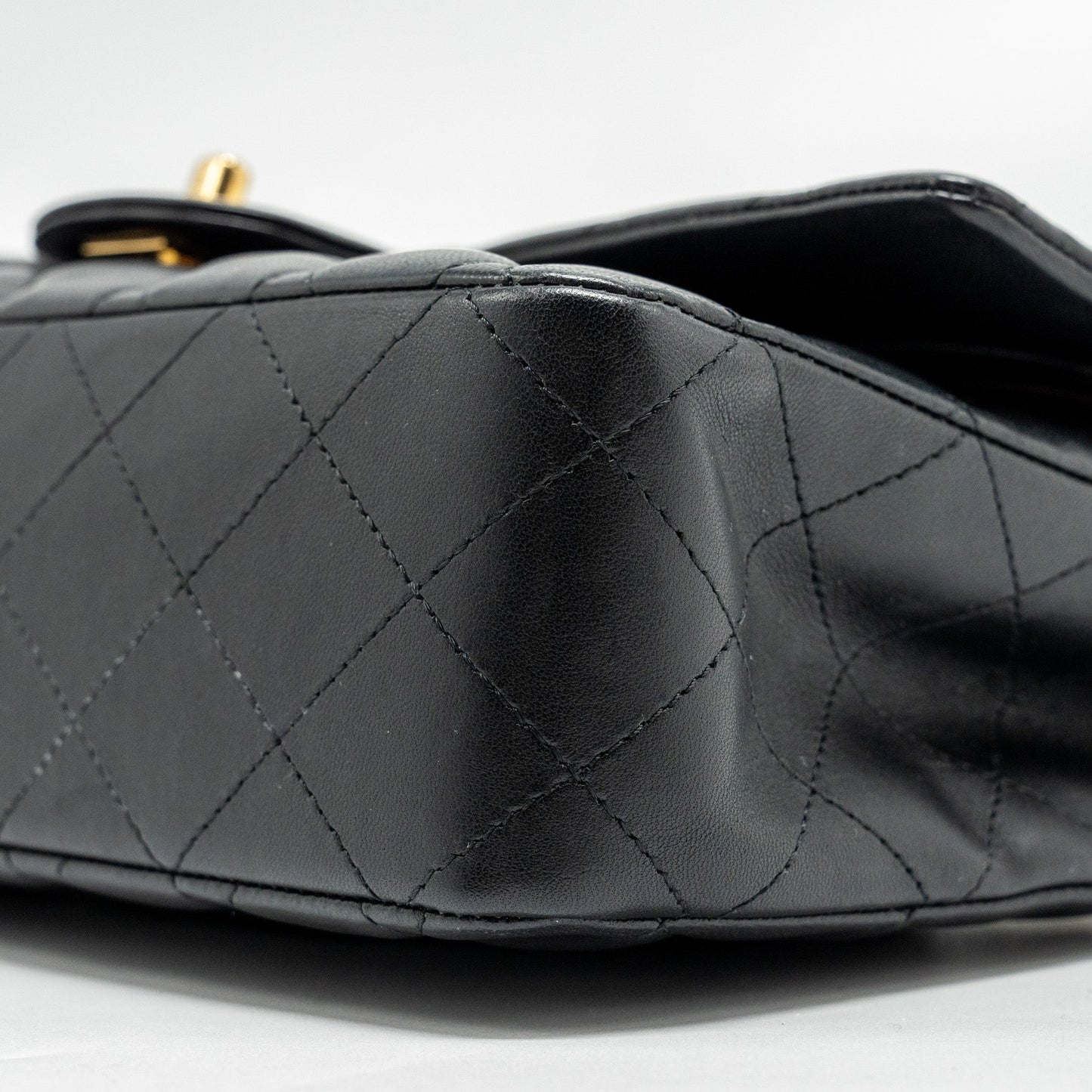 Chanel  Medium Classic Double  Flap Bag Lambskin Black