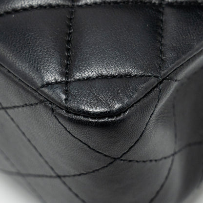 Chanel  Medium Classic Double  Flap Bag Lambskin Black