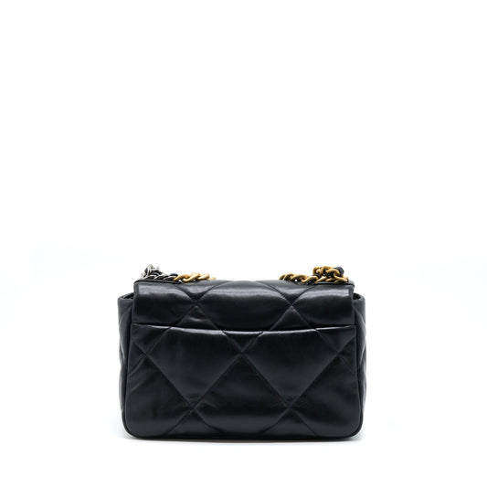 Chanel Small 19 Bag Lambskin Black Multicolour Hardware