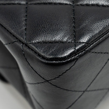 Chanel  Medium Classic Double  Flap Bag Lambskin Black