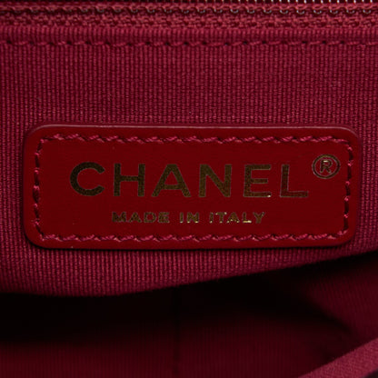 Chanel 22A Small Flap Bag Grained Shiny Calfskin Black Brushed (Microchip)