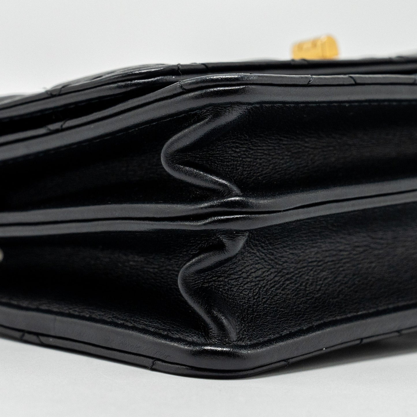 CHANEL Mini 2.55 Reissue Wallet On Chain Aged Calfskin Black  (Microchip)