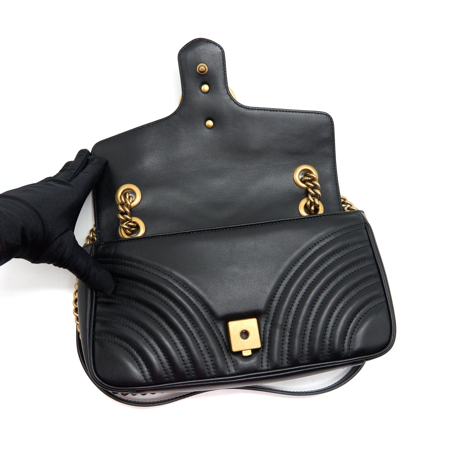 Gucci GG Marmont Shoulder Bag 26cm Black with