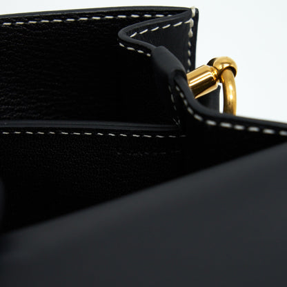 Chanel Chevron Mini Rectangular Flap Bag Caviar Black