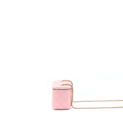 Chanel 22C Long Vanity With Chain Caviar Pink L